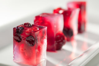 alcohol-free fruit cocktail as finger food 